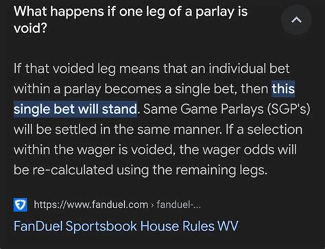 void on a parlay stake|Void Bet .